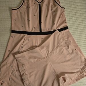 Original Penguin Pink Sleeveless Dress with Shorts Set
